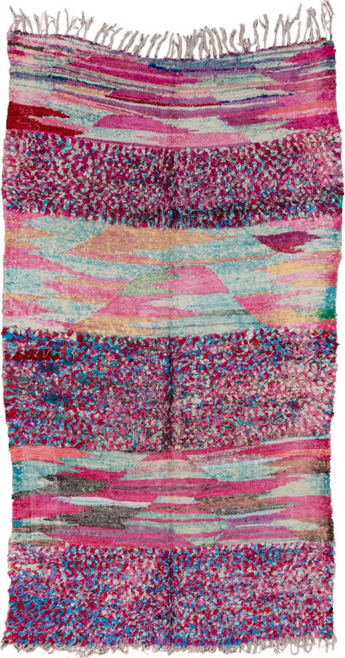 Vintage Rag Rug Area Rug (4' x 9')