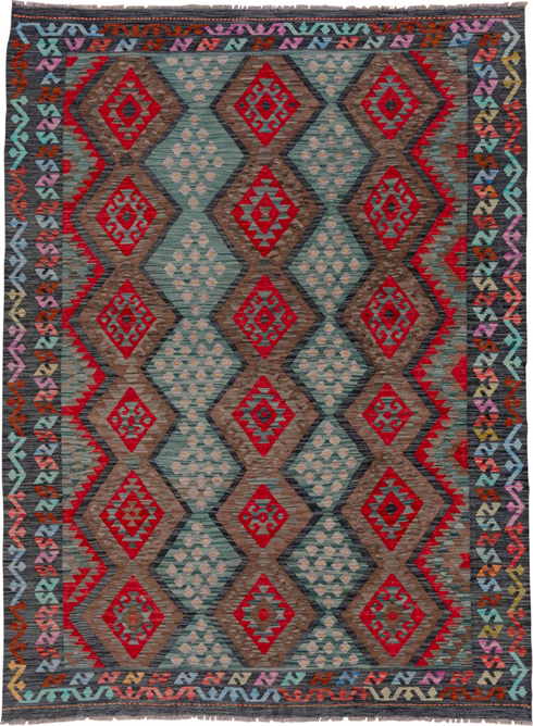 Vintage Kilim Area Rug (7' x 9')