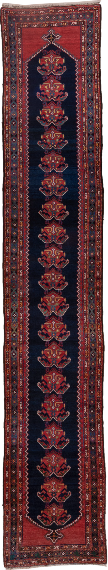 Antique Malayer Runner Rug (3' x 16')