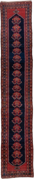 Antique Malayer Runner Rug (3' x 16')