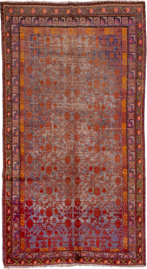 Antique Khotan Area Rug (6' x 11')