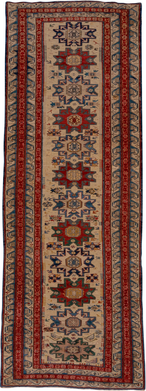 Antique Sumak Runner Rug (3' x 8')