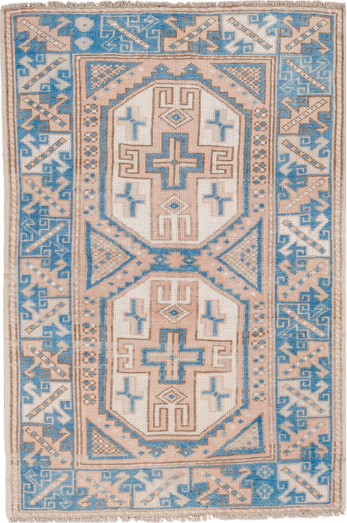 Vintage Oushak Area Rug (3' x 4')