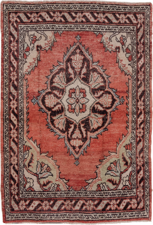 Vintage Oushak Area Rug (4' x 5')