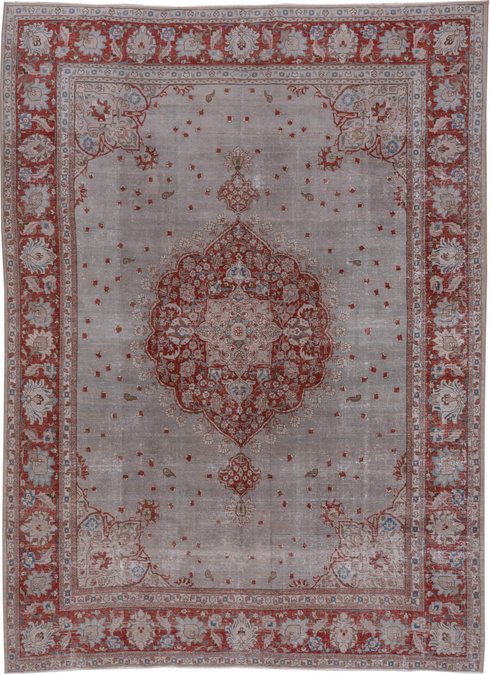 Antique Tabriz Area Rug (9' x 12')