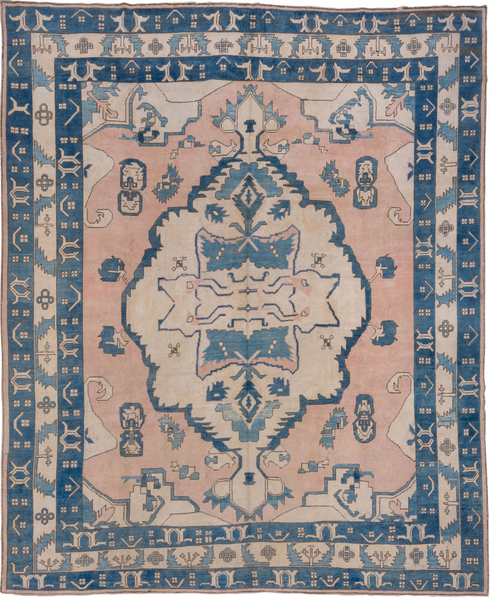Vintage Oushak Area Rug (10' x 12')