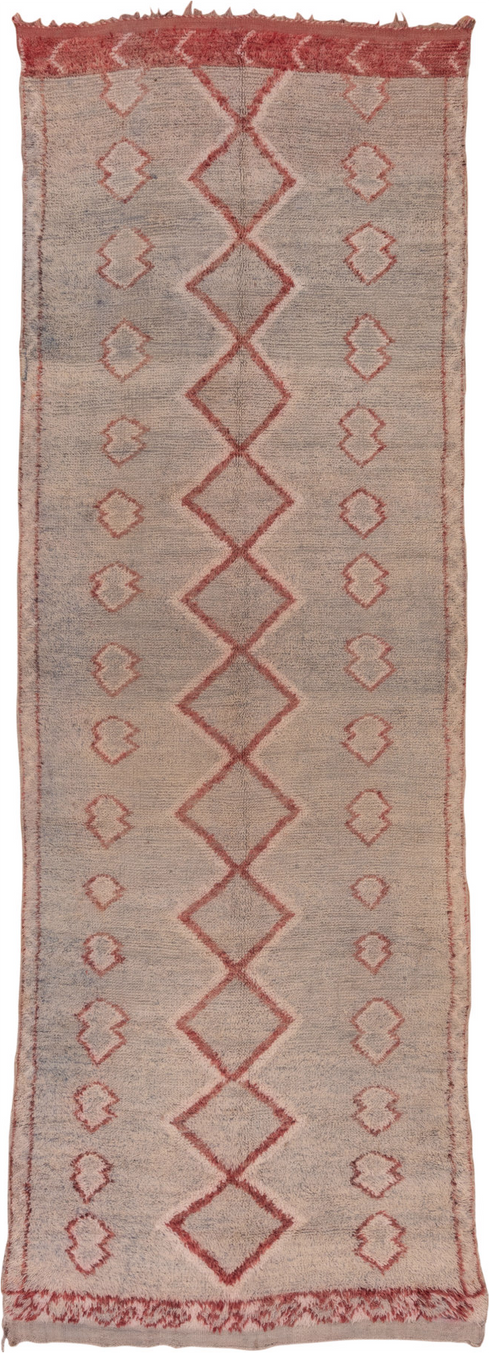 Vintage Moroccan Runner Rug (4' x 14')