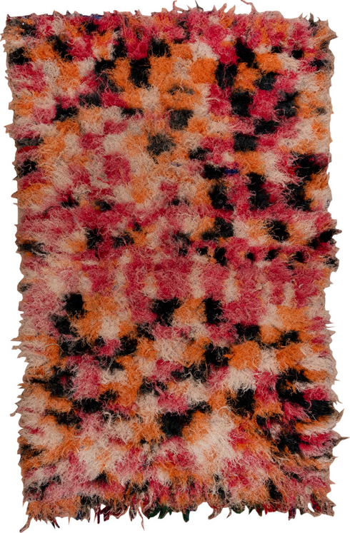 Vintage Rag Rug Area Rug (4' x 7')