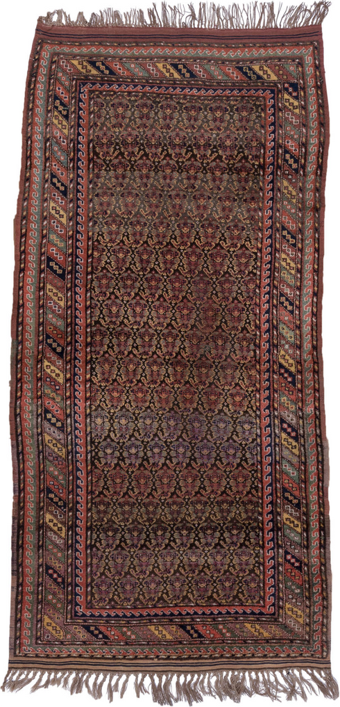 Antique Kurd Area Rug (4' x 9')
