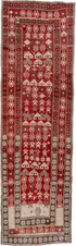 Antique Caucasian Runner Rug (4' x 13')