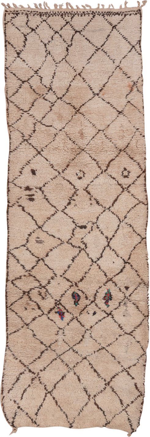 Vintage Moroccan Runner Rug (3' x 9')