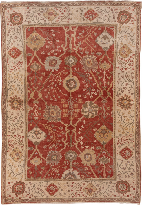Vintage Oushak Area Rug (6' x 9')