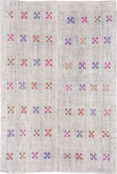 Antique Flatweave Area Rug (5' x 8')