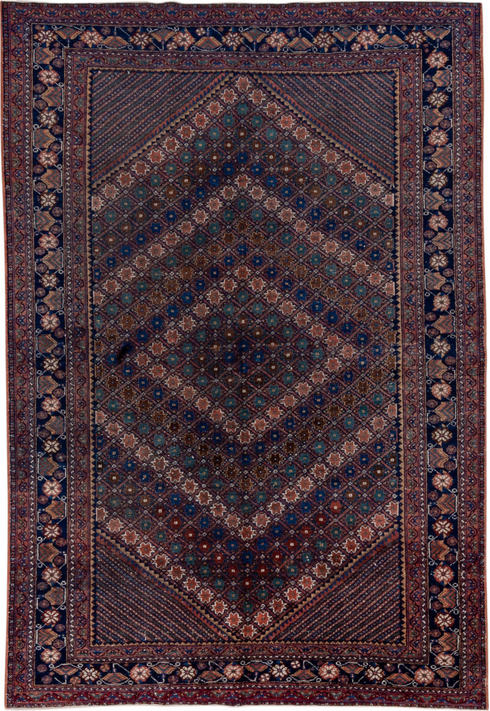 Antique Afshar Area Rug (5' x 7')