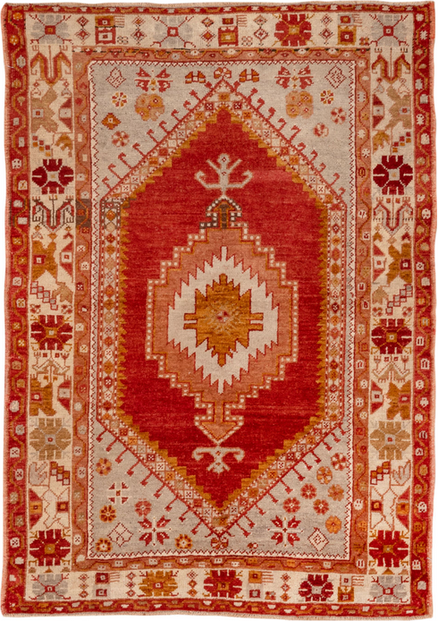 Vintage Oushak Area Rug (3' x 5')