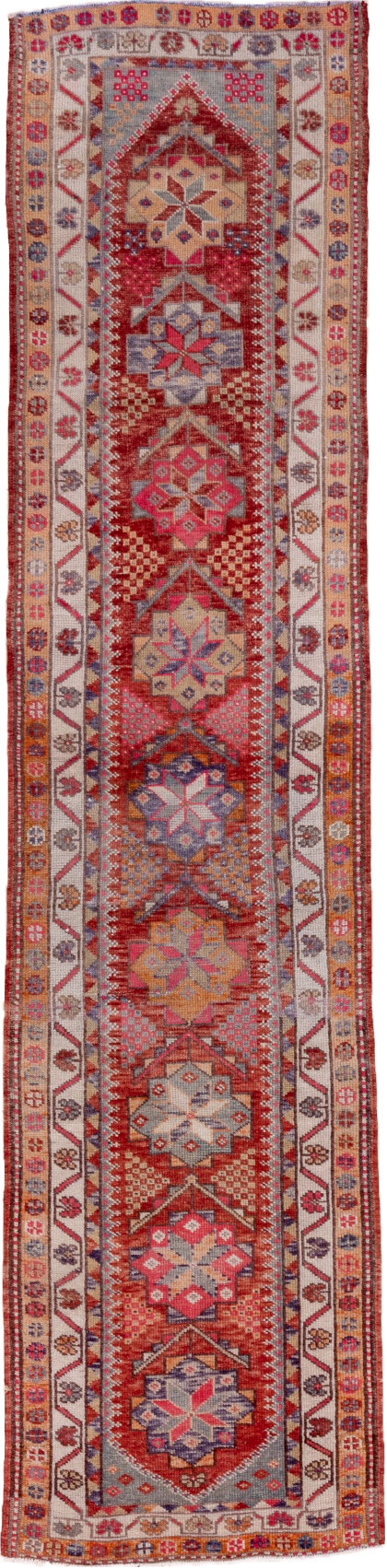 Vintage Oushak Runner Rug (2' x 11')