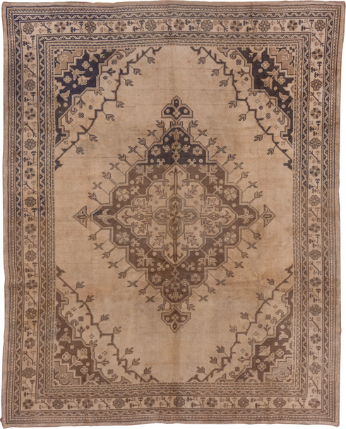 Vintage Oushak Area Rug (7' x 9')