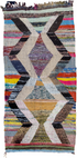 Vintage Rag Rug Runner Rug (4' x 8')