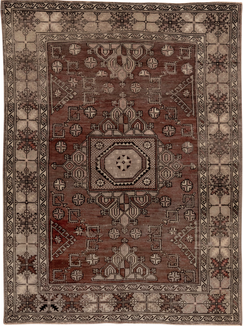 Vintage Oushak Area Rug (5' x 7')