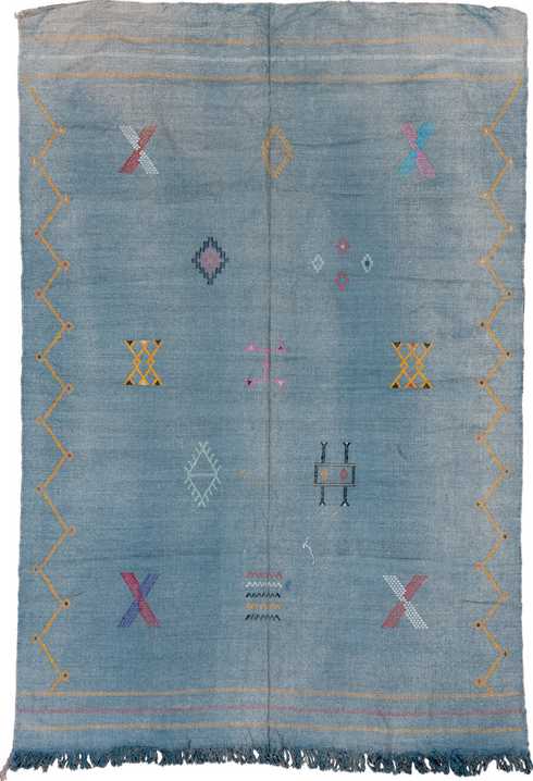 Vintage Cactus Kilim Area Rug (5' x 8')