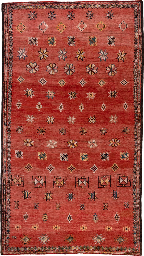 Antique Moroccan Area Rug (5' x 10')