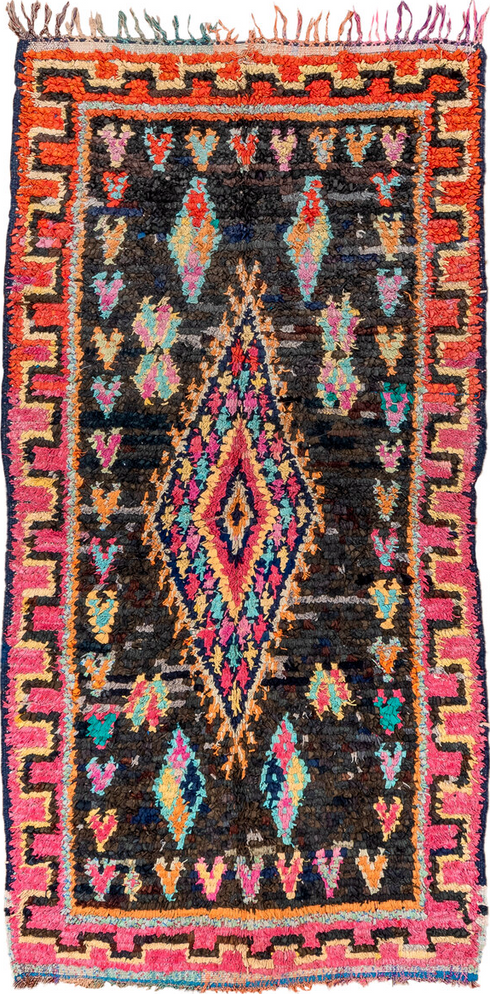 Vintage Rag Rug Area Rug (4' x 8')