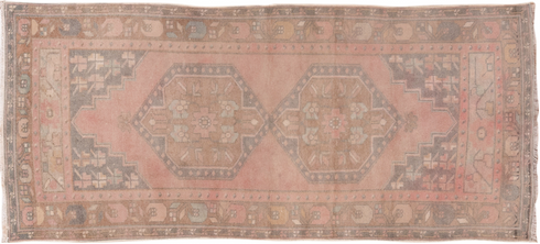 Antique Oushak Runner Rug (2' x 6')