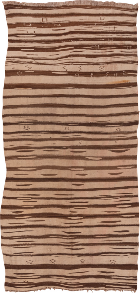 Vintage Kilim Runner Rug (4' x 9')