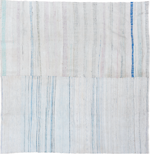 Vintage Rag Rug Area Rug (7' x 8')