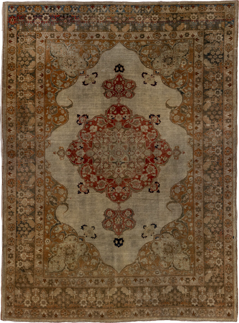Antique Tabriz Area Rug (4' x 6')