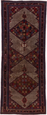 Vintage Cam Hamadan Runner Rug (4' x 10')