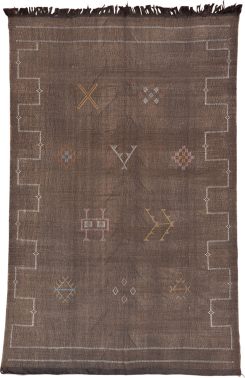 Vintage Cactus Kilim Area Rug (5' x 8')