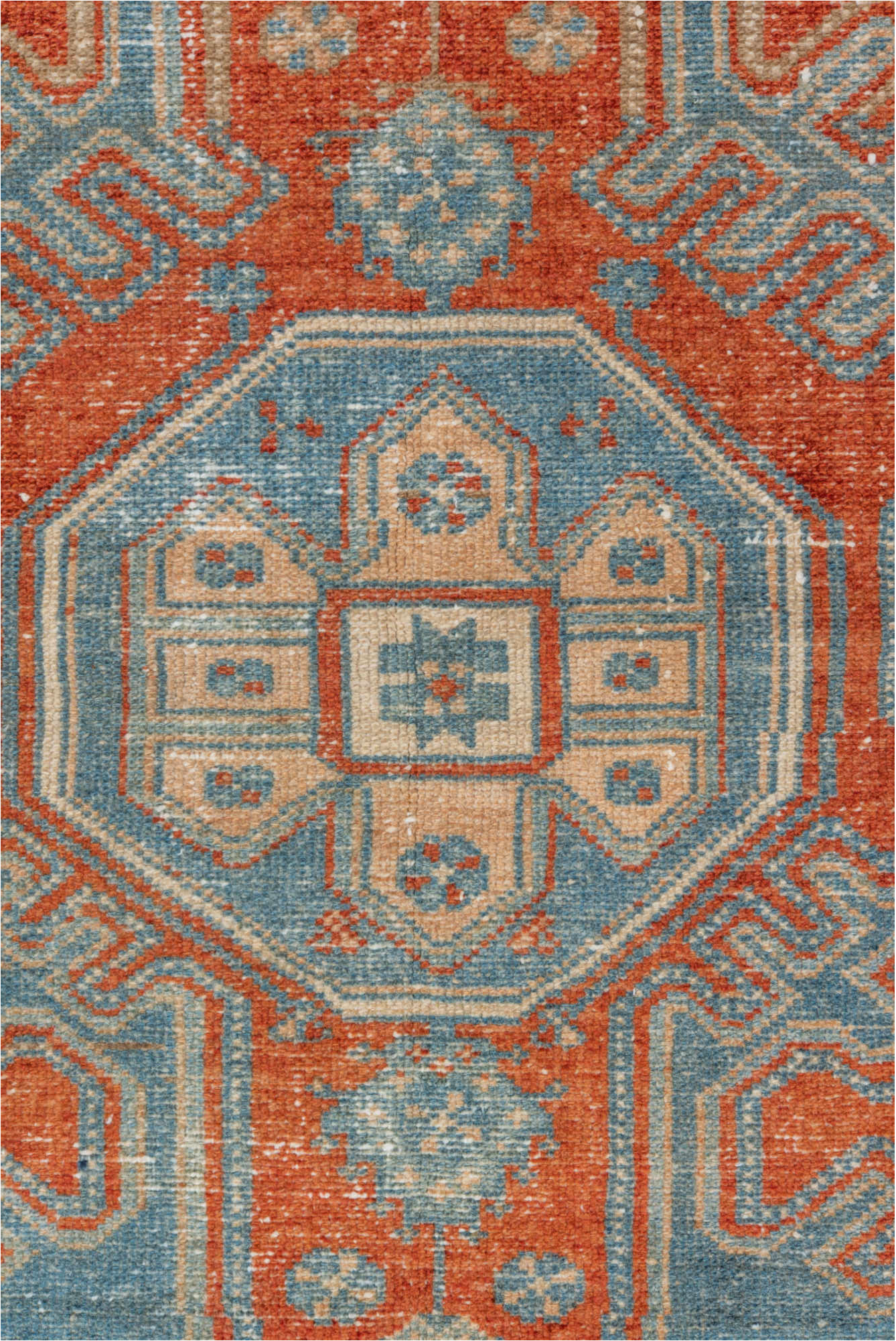 3' x 5' one-of-a-kind handmade vintage Malayer small size rug. Color palette: brown, dark gray, gray, light gray, off-white