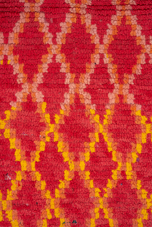 Vintage Rag Rug Runner Rug (3' x 9')