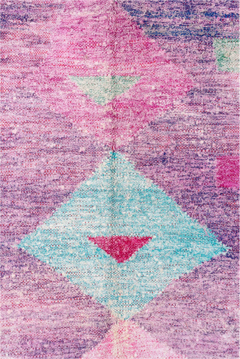 Vintage Rag Rug Area Rug (4' x 8')