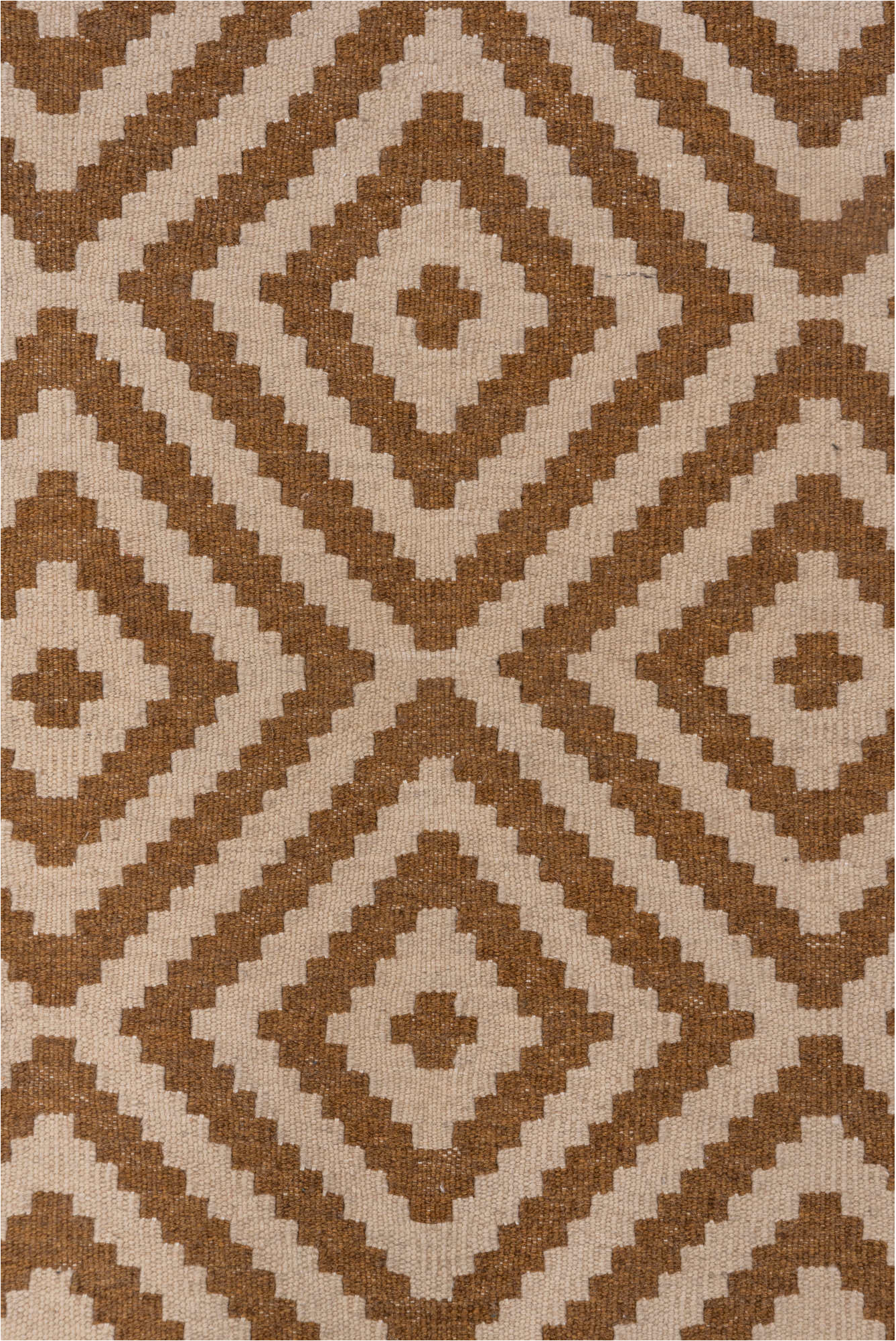 3' x 5' one-of-a-kind handmade vintage Kilim small size rug. Color palette: brown, gray, light gray, off-white, pink, snow