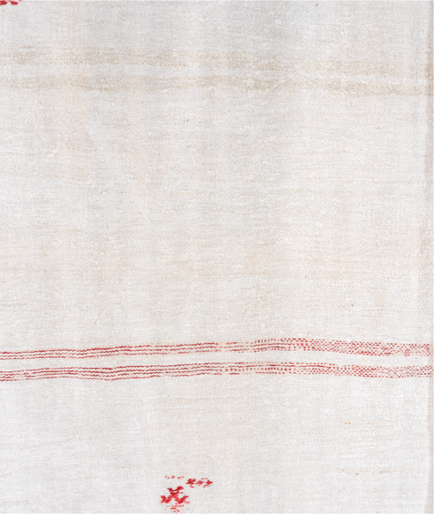 Vintage Hemp Kilim Area Rug (5' x 12')