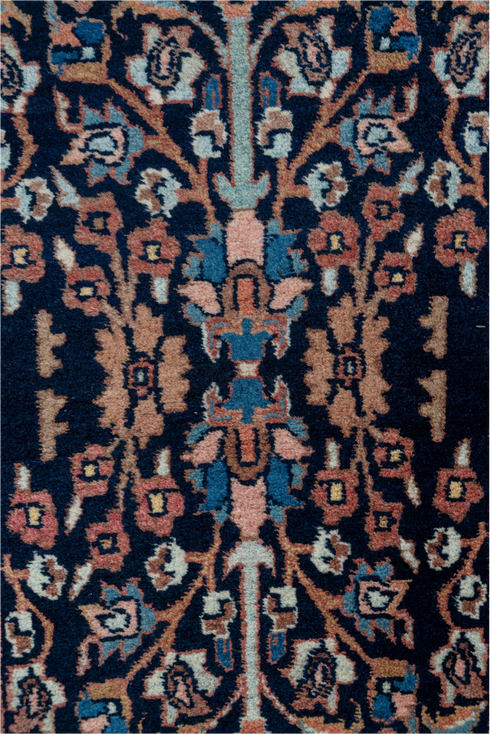 Antique Bidjar Runner Rug (3' x 14')