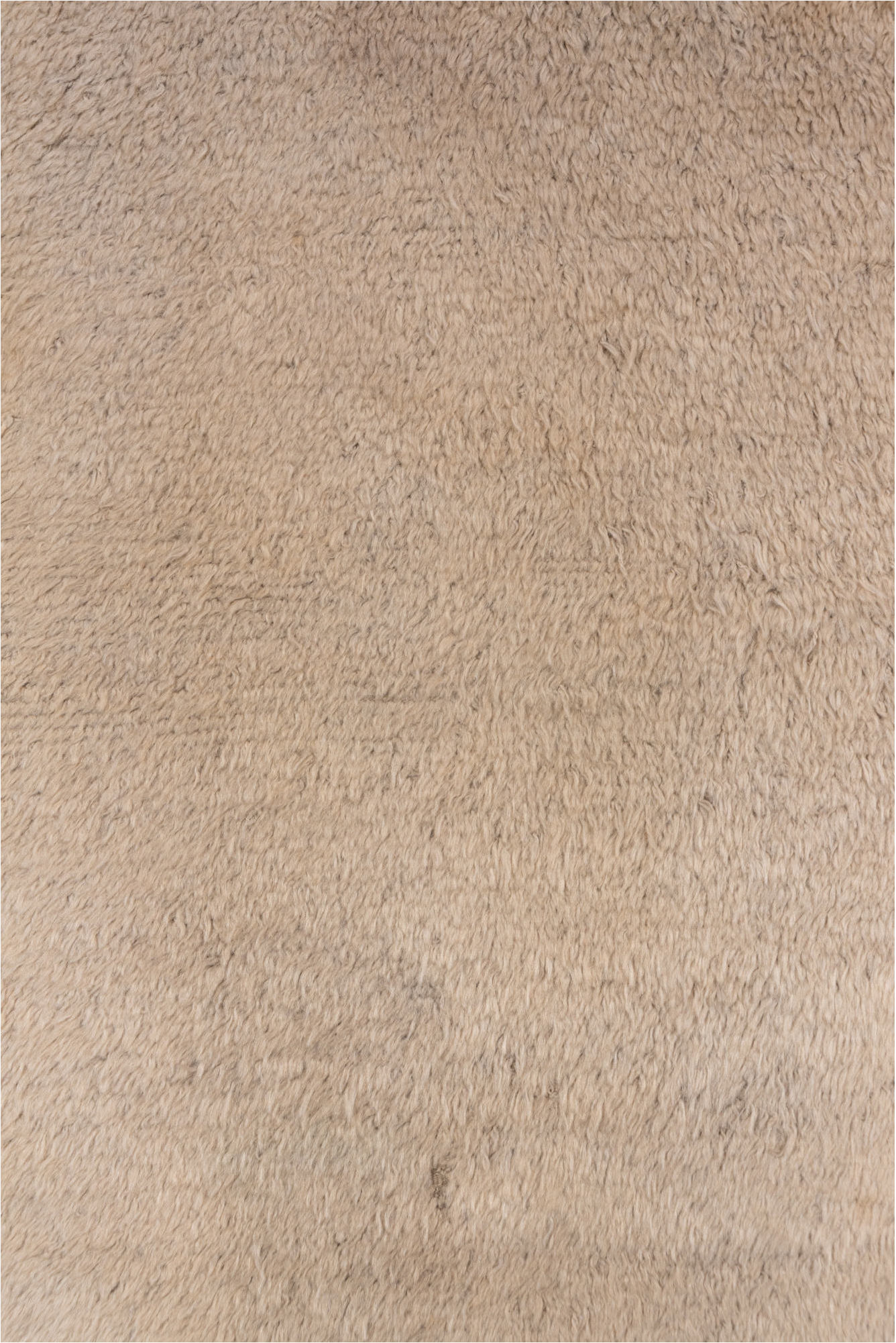 3' x 5' one-of-a-kind handmade vintage Tulu small size rug. Color palette: brown, gray, light gray, off-white, pink, snow