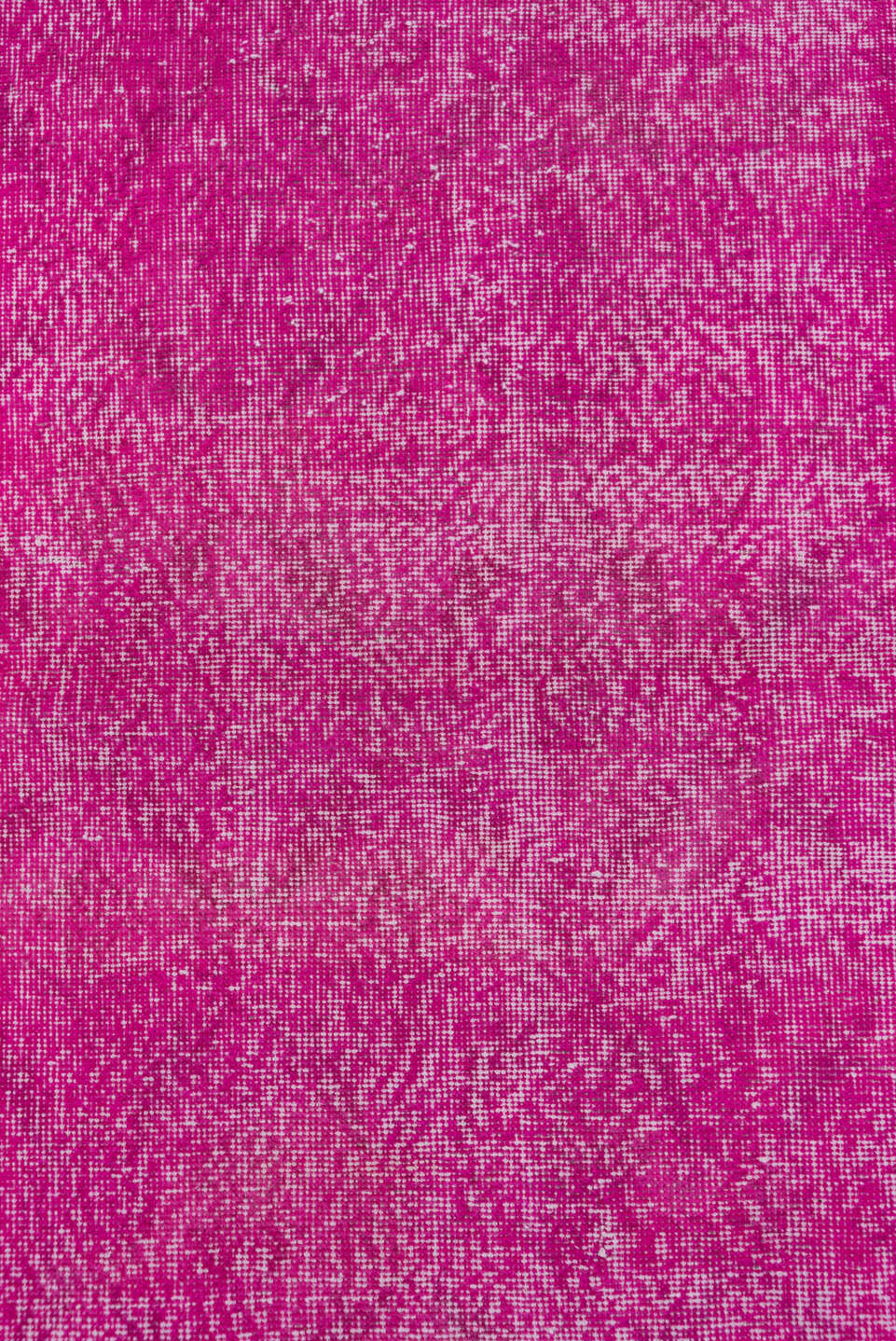 2' x 6' one-of-a-kind handmade vintage Overdyed runner rug. Color palette: pink, medium violet red