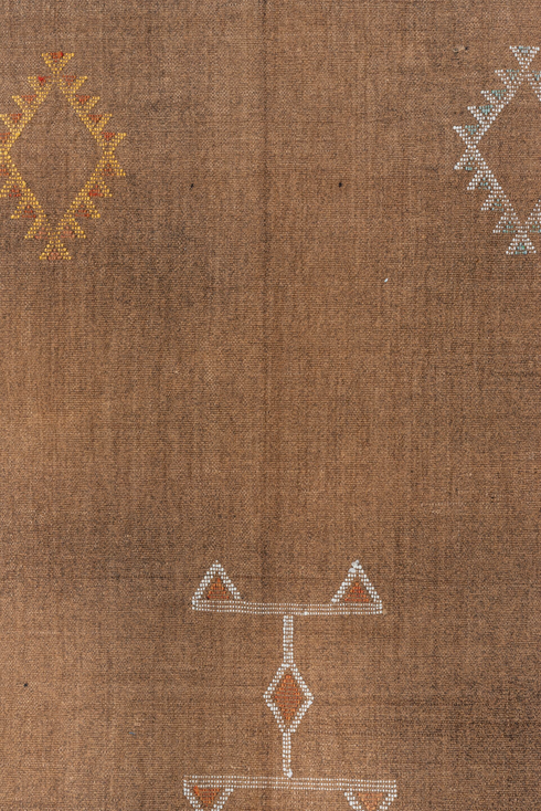 Vintage Cactus Kilim Area Rug (6' x 9')
