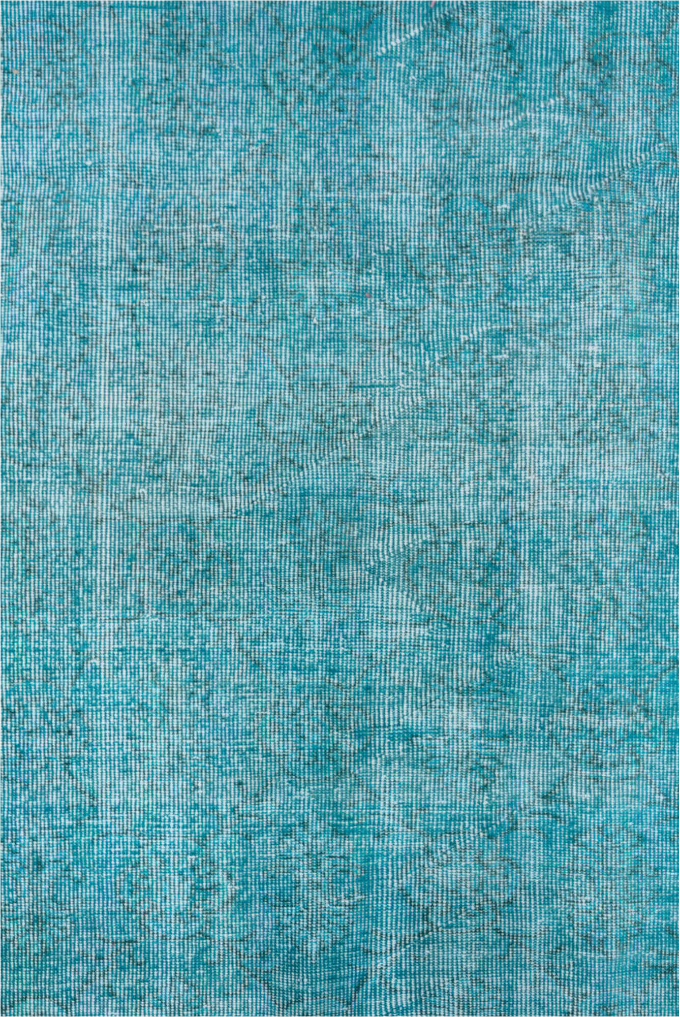 5' x 9' one-of-a-kind handmade vintage Overdyed medium size rug. Color palette: blue, gray, green, light blue, light gray