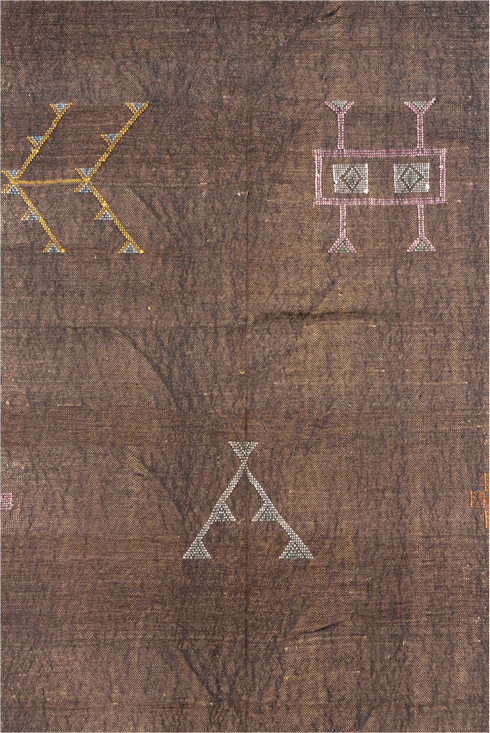 Vintage Cactus Kilim Area Rug (5' x 8')