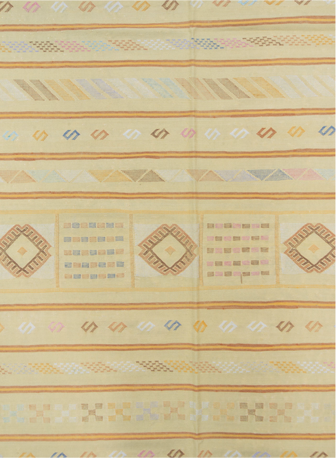 Vintage Cactus Kilim Area Rug (5' x 8')