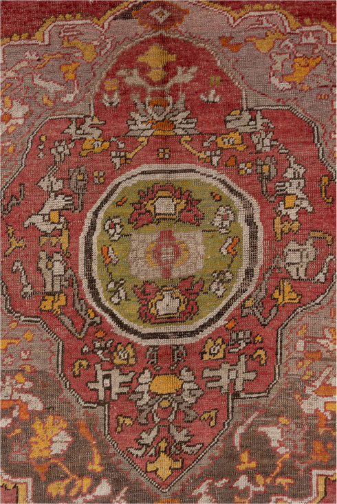 Vintage Oushak Area Rug (5' x 8')