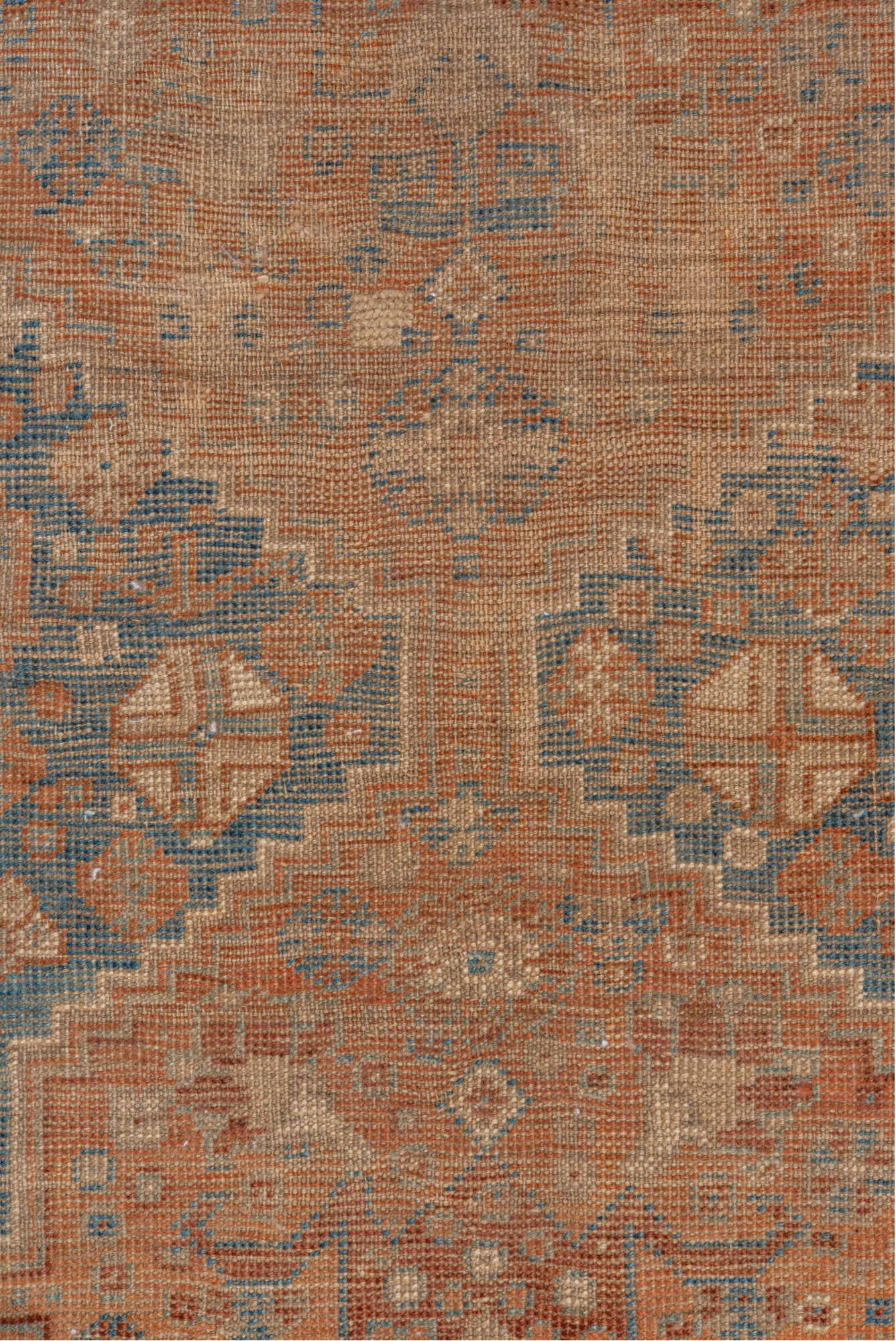 3' x 5' one-of-a-kind handmade vintage Shiraz small size rug. Color palette: brown, dim gray, gray, light gray, off-white