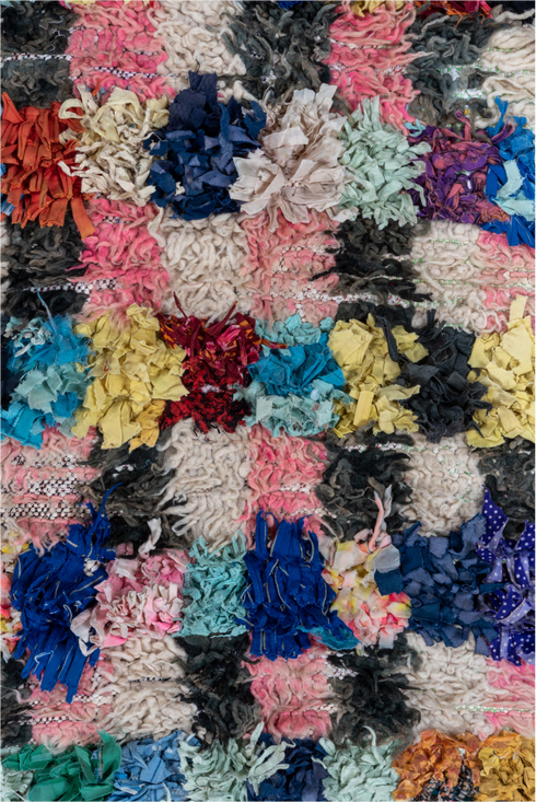 Vintage Rag Rug Area Rug (3' x 5')