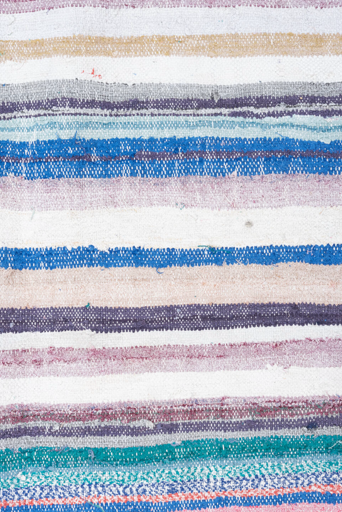 Vintage Rag Rug Area Rug (8' x 10')