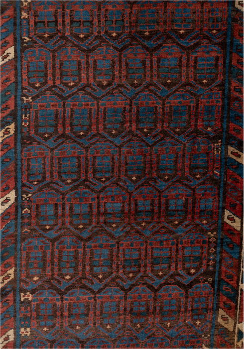 Antique Sarab Runner Rug (3' x 15')