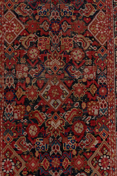 Antique Malayer Runner Rug (3' x 12')